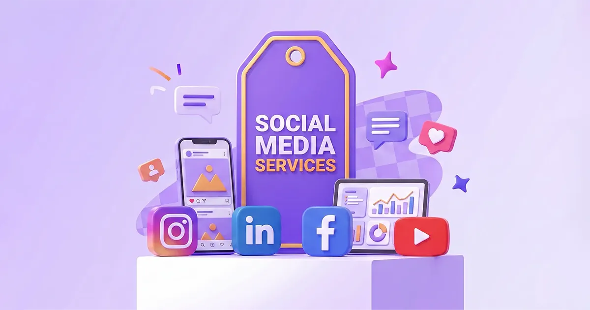 Custom Social Media Services preview and creative design showcase by Monstizo